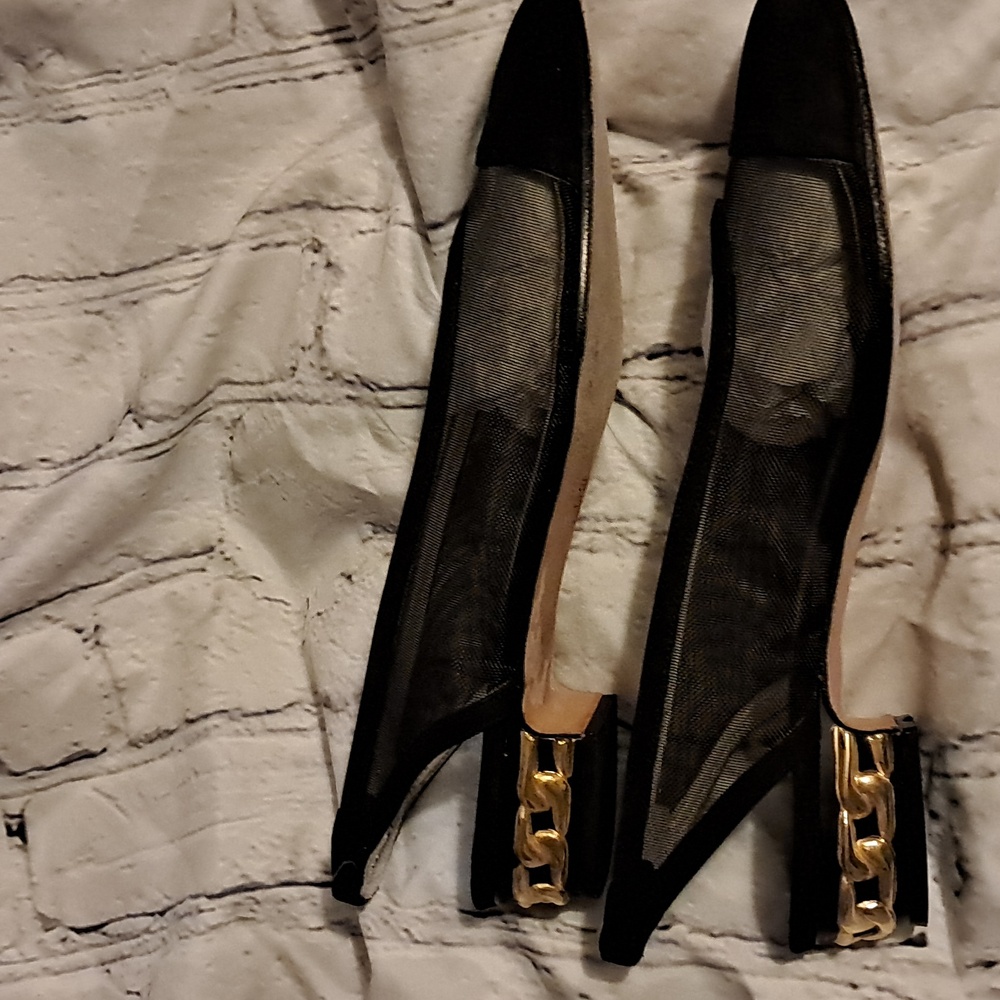 David Aaron sling back flats black size 6.5 - Picture 5 of 5